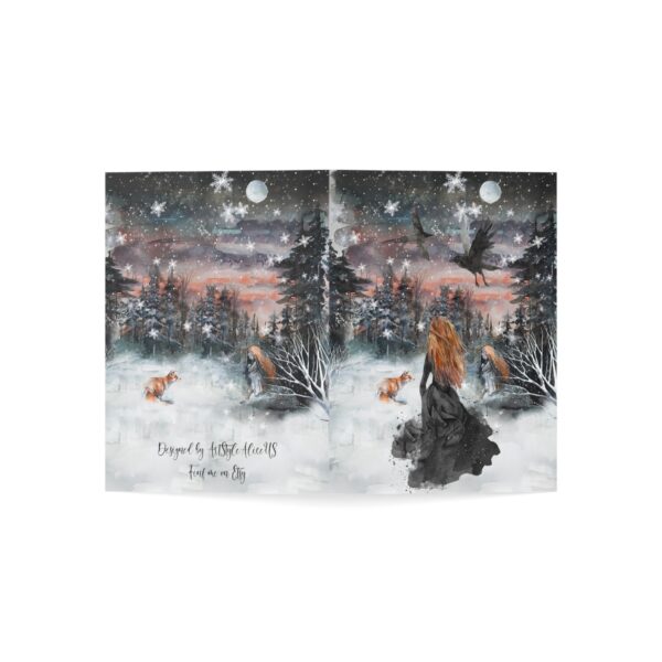 Winter Fairytale Folded Greeting Cards (1, 10, 30, and 50pcs) – Bild 116