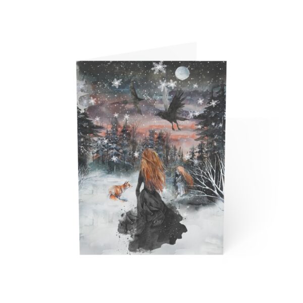 Winter Fairytale Folded Greeting Cards (1, 10, 30, and 50pcs) – Bild 114