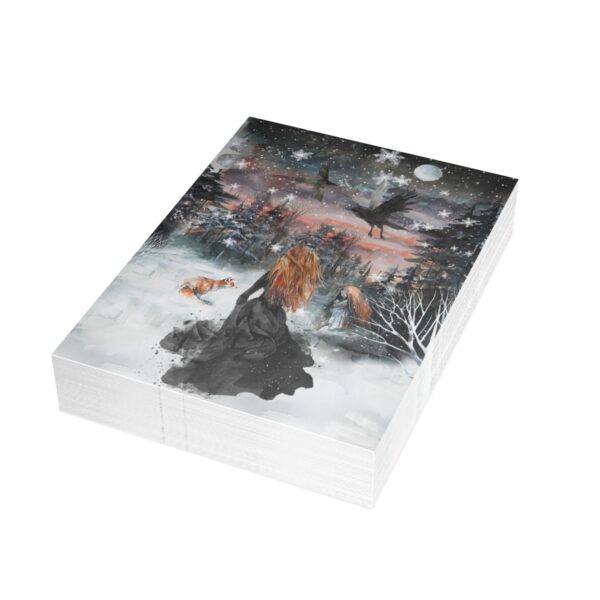 Winter Fairytale Folded Greeting Cards (1, 10, 30, and 50pcs) – Bild 58